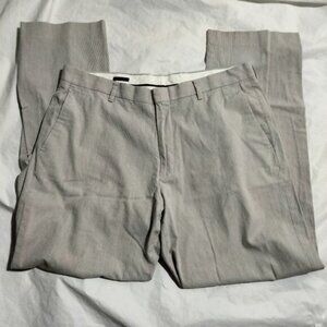 J.Crew Ludlow Classic Chino Pants 34x32 (34x30) subtle pinstripe gray beige tint